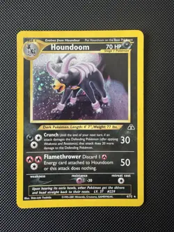 Pokemon Card - Houndoom Holo - 4/75 - Neo Discovery - 2001 - Image 1