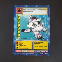 Digimon Card: Gomamon 1st Edition St-11 - Image 1