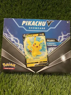 2022 Pokemon Pikachu V Showcase Includes Pikachu V Promo Card & 3 Booster Packs - Image 1