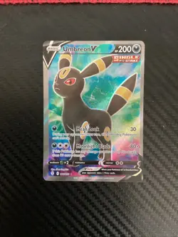 Umbreon V - 188/203 - Pokemon Evolving Skies Sword & Shield Full Art Card NM - Image 1
