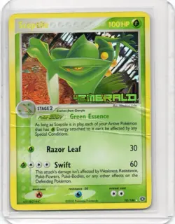 Pokemon Card - Sceptile Reverse - 10/106 - EX Emerald - 2005 - Image 1