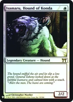 MTG - Isamaru, Hound of Konda - Foil - The List - Magic the Gathering - Image 1