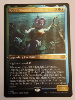 Kiora, Sovereign of the Deep #135 Mythic Etched Foil NM+ - Image 1