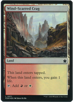 Wind-Scarred Crag (Foil) - 0271 - Foundations - Magic the Gathering (MTG) - Image 1