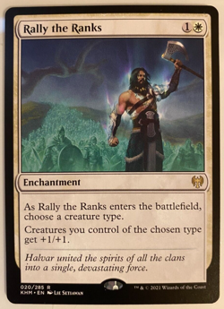 Rally the Ranks [Kaldheim] Magic MTG ~ Rare - Image 1
