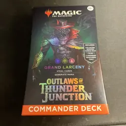 MTG Grand larceny Outlaws of Thunder Junction Commander Deck TCG CCG WOTC New! - Image 1