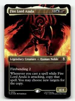 Fire Lord Azula () (Borderless) 334 Foil R Avatar: The Last Airbender - Image 1