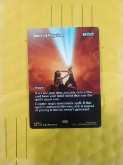 MTG Force of Negation Avatar: The Last Airbender Borderless Non-Foil NM Magic 13 - Image 1