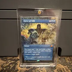 Force of Will Borderless Dominaria Remastered MTG - Image 1