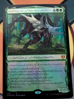 MTG Vorinclex Monstrous Raider Phyrexian Foil Kaldheim #333 Near Mint NM - Image 1