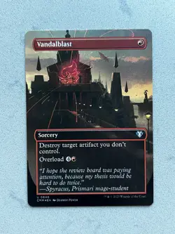 1x Vandalblast #646 FOIL ~ Commander Masters CMM Showcase Magic MTG - NM / Mint - Image 1