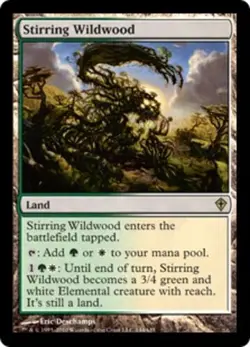 4 x Stirring Wildwood - Worldwake - Light Play - MTG - Image 1