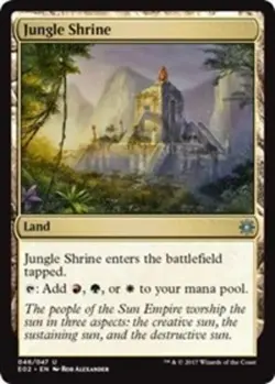 4x Jungle Shrine NM-Mint, English Explorers of Ixalan MTG Magic - Image 1