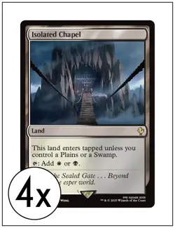 4x Isolated Chapel, Final Fantasy Commander, Magic MTG NM - Image 1
