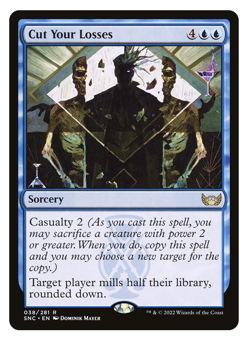 MTG - Cut your Losses - Rare Sorcery - Streets of New Capenna (SNC) - M/NM - Image 1