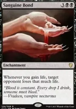 Moderate Play x 1 Sanguine Bond Commander 2017 - Image 1