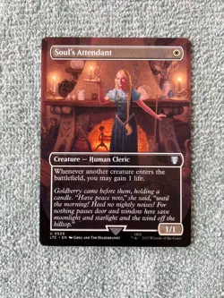 MTG Soul's Attendant NM Borderless U 0520 LTC Lord of the Rings Hildebrandt - Image 1