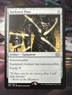 Darksteel Plate - 2X2 Double Masters #304 Rare, NM - Image 1