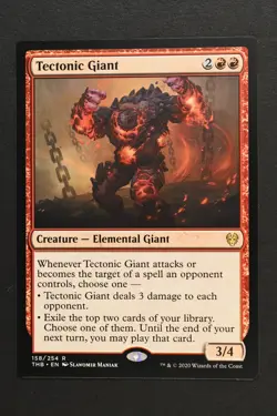Magic The Gathering: Tectonic Giant - THB - NM Unplayed MTG - Image 1