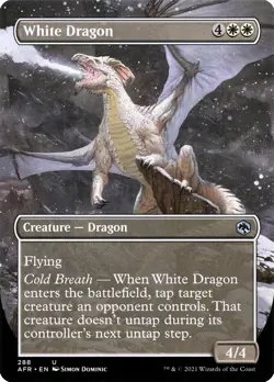 MTG White Dragon AFR 288 Regular Uncommon - Image 1