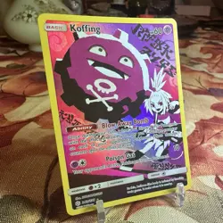 Koffing Secret Rare 243/236 SM Cosmic Eclipse Holo Full Art Pokemon Card NM/MINT - Image 2