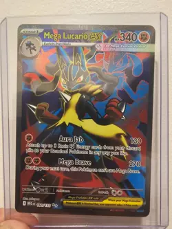 Mega Lucario ex 160/132 UR Pokemon Mega Evolution Ultra Rare Full Art Holo NM/M - Image 1