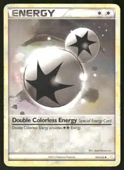 Pokemon Tcg Double Colorless Energy #103 Pokemon HeartGold & SoulSilver MP - Image 1