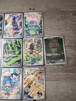 Pokemon TCG Lot of 10 Cards Near Mint Illustration Rare Cards - Image 3