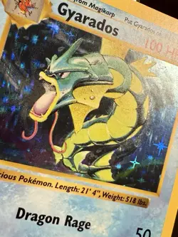 Gyarados HOLO Rare 6/102 Pokemon TCG Base Set Unlimited MP/VG Original Color - Image 3
