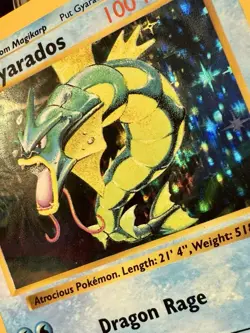 Gyarados HOLO Rare 6/102 Pokemon TCG Base Set Unlimited MP/VG Original Color - Image 4