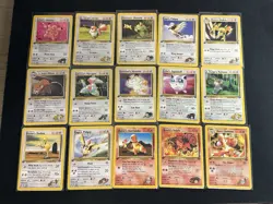 Pokemon 1st EDITION Gym Challenge Lot Set **ALL Common & Uncommon Pokemon** - Image 3