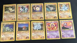 Pokemon 1st EDITION Gym Challenge Lot Set **ALL Common & Uncommon Pokemon** - Image 5
