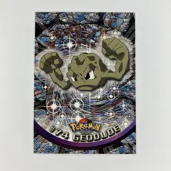 Geodude #74 Non Holo Black Logo Topps Pokemon TV Animation Edition Near Mint NM - Image 1
