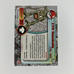 Geodude #74 Non Holo Black Logo Topps Pokemon TV Animation Edition Near Mint NM - Image 2