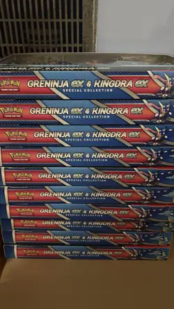Pokemon Greninja ex & Kingdra ex Special Collection Box Sealed Lot Of 10 - Image 1
