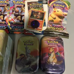 Lot Of Pokemon Tins And Packs - Image 3