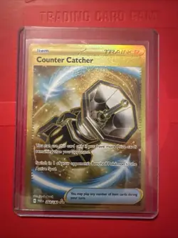 Pokemon TCG Counter Catcher Paradox Rift 264/182 Gold Hyper Rare Holo NM - Image 1