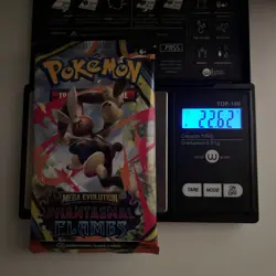 VERY HEAVY! 22.62g Phantasmal Flames Pokemon TCG Booster Pack (SEALED)✅ - Image 1
