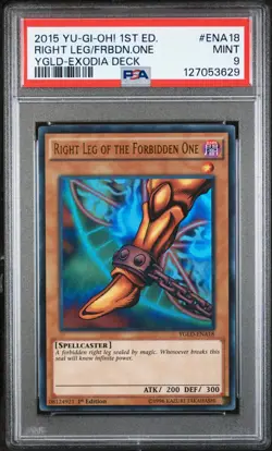 2015 1ST ED #ENA18 RIGHT LEG OF THE FORBIDDEN ONE PSA 9 - Image 1
