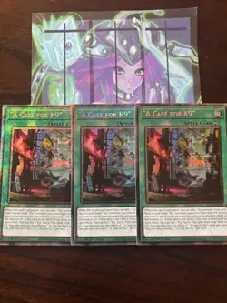 Yugioh 3x "A Case for K9" Starlight Rare JUSH-EN040 Justice Hunters 1st Ed NM - Image 1