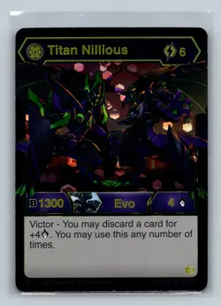 Bakugan TCG - Titan Nillious - Hex Foil Evo Card - Image 1