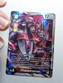 Chaosdramon EX3-013 SR Digimon Card Game Draconic Roar - Image 1