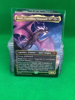MTG Tarkir: Dragonstorm Commander - Neriv, Crackling Vanguard (Borderless) - Image 1