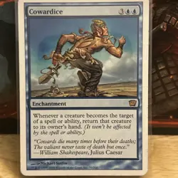 MTG Magic the Gathering Cowardice (70/359) Ninth Edition MP - Image 1