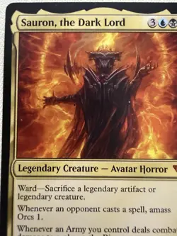 Sauron, the Dark Lord - LOTR Mythic MTG NM ?? Grixis Commander - Image 3