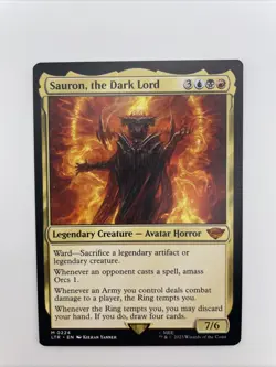 MTG Sauron, The Dark Lord-Lord of The Rings Commander-NM - Image 1