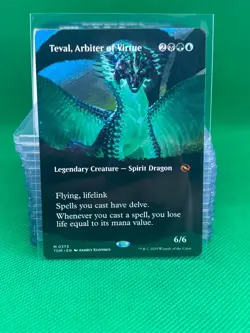 MTG Teval, Arbiter of Virtue (Borderless) - TDM Tarkir: Dragonstorm #0373 - Image 1