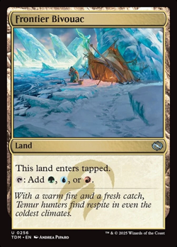 FOIL Frontier Bivouac (256) Tarkir: Dragonstorm TDM MTG Magic - Image 1