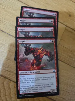 Mtg Anger X4; Commander - Image 1