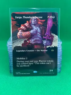 Zurgo, Thunder's Decree - Borderless - Tarkir: Dragonstorm - TDM - MTG - Image 1